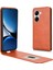 Xiaomi Poco X7 Pro 5g/redmi Turbo 4 5g Kılıf Kart Yuvası Manyetik Dikey Çevirme Deri Telefon Kapağı-Turuncu (Yurt Dışından) 1