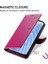 Xiaomi Redmi Için Not 14 5g Kılıf Litchi Doku Deri Manyetik Toka Cüzdan Standı Bilek Kayışı-Gül (Yurt Dışından) 5