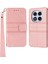 Xiaomi Redmi Note 14 Pro 4g Kılıf Cüzdan Skin-Touch Deri Baskılı Telefon Kapağı-Pembe (Yurt Dışından) 1