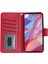 Xiaomi Redmi Note 13 5g Kılıf Standı Kartlıklı Cüzdan Deri Telefon Kapağı-Kırmızı (Yurt Dışından) 3