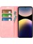 Xiaomi Redmi Note 14 Pro 4g Kılıf Skin Touch Deri Cüzdan Telefon Kapağı-Pembe (Yurt Dışından) 3