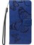 Xiaomi Redmi Note 14 4g (163.25X76.55X8.16MM) Çiçek Baskılı Deri Stand-Mavi Için (Yurt Dışından) 2