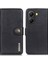 Xiaomi Redmi Için Turbo 4 5g/poco X7 Pro 5g Sığır Derisi Doku Deri Flip Telefon Kapağı-Balck (Yurt Dışından) 1