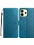 Xiaomi Redmi Note 14 4g (163.25X76.55X8.16MM) Cüzdan Çiçek Baskılı Deri Kapak Çevirin Kayışlı-Mavi (Yurt Dışından) 1