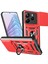 Xiaomi Redmi Note 14 5g Kılıfı Slayt Kamera Kapaklı Pc+Tpu Kickstand Telefon Kapağı-Kırmızı (Yurt Dışından) 1