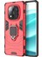 Xiaomi Redmi Note 14 Pro 4g Kılıf Pc+Tpu Koruyucu Halkalı Kickstand-Kırmızı (Yurt Dışından) 1
