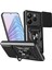 Xiaomi Redmi Note 14 5g Kılıf Için Slayt Kamera Kapaklı Pc + Tpu Kickstand Telefon Kapağı-Balck (Yurt Dışından) 1
