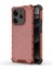 Xiaomi Redmi Note 14 4g (163.25X76.55X8.16MM) Kılıf Pc+Tpu Petek Şekli-Kırmızı (Yurt Dışından) 1
