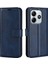 Xiaomi Redmi Note 14 4g (163.25X76.55X8.16MM) Çizilmez Buzağı Dokulu Deri Telefon Kapağı-Mavi (Yurt Dışından) 1