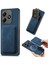 Xiaomi Redmi Note 14 4g (163.25X76.55X8.16MM) Kılıf Magsafe Deri Arka Kapak ile Uyumlu Çıkarılabilir Kart Tutucu-Mavi (Yurt Dışından) 1