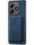 Xiaomi Redmi Note 14 4g (163.25X76.55X8.16MM) Kılıf Magsafe Deri Arka Kapak ile Uyumlu Çıkarılabilir Kart Tutucu-Mavi (Yurt Dışından) 2