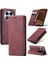 Xiaomi Redmi Note 14 Pro 4g Caseme 013 Serisi Pu Deri Stand-Kırmızı (Yurt Dışından) 1