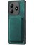 Xiaomi Redmi Note 14 4g (163.25X76.55X8.16MM) Kılıf Magsafe Deri Arka Kapak ile Uyumlu Çıkarılabilir Kart Tutucu-Yeşil (Yurt Dışından) 2