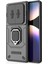 Xiaomi Redmi Için Not 14 Pro 4g Kılıf Pc + Tpu Kickstand Telefon Koruyucusu Lens Kapağı-Balck (Yurt Dışından) 4