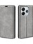 Xiaomi Redmi Note 14 4g (163.25X76.55X8.16MM) Kılıf Skin Touch Deri Cüzdan Telefon Kapağı-Gri (Yurt Dışından) 1