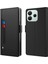 Xiaomi Redmi Note 14 4g (163.25X76.55X8.16MM) Kılıf Standı Pu Deri Kart Tutucu Ayna-Siyah (Yurt Dışından) 1