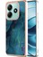 Xiaomi Redmi Note 14 5g Tpu Kılıf Mermer Desen 2.0mm Galvanik Telefon Arka Kapak-Yeşil Için (Yurt Dışından) 1