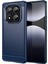 Xiaomi Redmi Note 14 Pro 4G Kılıf Koruyucu Karbon Fiber Doku Fırçalanmış-Mavi için (Yurt Dışından) 1