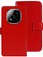 Xiaomi Redmi Note 14 Pro 5g/poco X7 5g Crazy Horse Doku Deri Telefon Kapağı-Kırmızı (Yurt Dışından) 1