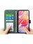 Xiaomi Redmi Note 14 4g (163.25X76.55X8.16MM) Hatları Baskılı Cüzdan Telefon Kapağı-Yeşil (Yurt Dışından) 3