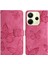 Xiaomi Redmi Note 14 4g (163.25X76.55X8.16MM) Kılıf Tasarım Kapaklı Cüzdan Deri Cilt-Dokunmatik-Gül (Yurt Dışından) 1