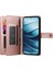 Xiaomi Redmi Note 14 4g (163.25X76.55X8.16MM) Kılıf Fermuarlı Cep Cüzdan Deri Askılı-Pembe (Yurt Dışından) 2
