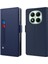 Xiaomi Redmi Note 14 Pro 4g Kılıf Standı Pu Deri Kart Tutucu Ayna-Mavi (Yurt Dışından) 1