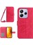 Xiaomi Redmi Note 14 4g (163.25X76.55X8.16MM) Kılıf Ayçiçeği Baskılı Pu Deri Uzun Askı-Gül (Yurt Dışından) 1