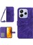 Xiaomi Redmi Note 14 4g (163.25X76.55X8.16MM) Kılıf Ayçiçeği Baskılı Pu Deri Uzun Askılı-Koyu Mor (Yurt Dışından) 1