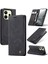 Xiaomi Redmi Için Not 14 4g (163.25X76.55X8.16MM) Caseme 013 Serisi Pu Deri Stand-Balck (Yurt Dışından) 1