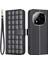 Xiaomi Redmi Note 14 Pro 4g Cüzdan Kare Izgara Telefon Kapağı-Balck Için (Yurt Dışından) 1