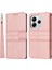 Xiaomi Redmi Note 14 4g (163.25X76.55X8.16MM) Kılıf Cüzdan Skin-Touch Deri Baskılı Telefon Kapağı-Pembe (Yurt Dışından) 1