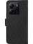 Xiaomi Redmi Için Not 14 4g (163.25X76.55X8.16MM) Flip Case Eşkenar Dörtgen Pu Deri Cüzdan Telefon Kapağı-Siyah (Yurt Dışından) 4