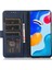 Xiaomi Redmi Note 14 Pro 4g Kılıf Sığır Derisi Dokulu Deri Cüzdan Stand-Mavi Için (Yurt Dışından) 4