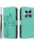 Xiaomi Redmi Note 14 Pro 4g Pu Çiçek Desenli Cüzdan Standlı Telefon Kapağı-Yeşil (Yurt Dışından) 1