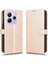 Xiaomi Redmi Note 14 4g (163.25X76.55X8.16MM) Nokta Desenli Baskı Pu Deri Telefon Kapağı-Gül Altın (Yurt Dışından) 1