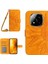 Xiaomi Redmi Note 14 Pro 4g Kılıf Için Ayçiçeği Baskılı Pu Deri Uzun Askılı-Sarı (Yurt Dışından) 1