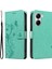 Xiaomi Redmi Turbo 4 5g Pu Çiçek Desenli Cüzdan Standlı Telefon Kapağı-Yeşil (Yurt Dışından) 1