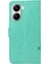 Xiaomi Redmi Turbo 4 5g Pu Çiçek Desenli Cüzdan Standlı Telefon Kapağı-Yeşil (Yurt Dışından) 4