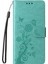Xiaomi Redmi Için Turbo 4 5g/poco X7 Pro 5g Çiçek Baskı Cüzdan Standı Kapağı-Yeşil (Yurt Dışından) 4
