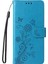 Xiaomi Redmi Için Turbo 4 5g/poco X7 Pro 5g Çiçek Baskı Cüzdan Standı Kapak-Mavi (Yurt Dışından) 4