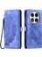 Xiaomi Redmi Için Not 14 Pro+ 5g/14 Pro 5g/poco X7 5g Deri Cilt Hissi Totem Baskılı-Mor (Yurt Dışından) 1