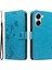 Xiaomi Redmi Turbo 4 5g Pu Çiçek Desenli Cüzdan Standlı Telefon Kapağı-Mavi (Yurt Dışından) 1
