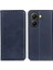 Xiaomi Poco X7 Pro 5g/redmi Turbo 4 5g Kılıf Bölünmüş Deri Flip Cüzdan Telefon Kapağı-Mavi (Yurt Dışından) 1
