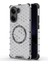 Xiaomi Poco X7 Pro 5g/redmi Turbo 4 5g Kılıf Magsafe Petek Tasarımı ile Uyumlu Tpu + Pc Telefon Kapağı-Şeffaf (Yurt Dışından) 5