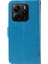 Xiaomi Redmi Note 14 4g (163.25X76.55X8.16MM) Standlı Kedi Ağacı Desenli Deri Cüzdan Mobil Kapak-Mavi (Yurt Dışından) 3