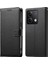 Xiaomi Redmi Için Not 13 5g Kılıf Litchi Doku Deri Manyetik Toka Cüzdan Standı Bilek Kayışı-Balck (Yurt Dışından) 1