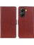 Xiaomi Poco X7 Pro 5g/redmi Turbo 4 5g Pu Deri Litchi Doku-Kahverengi Için (Yurt Dışından) 1