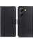 Xiaomi Poco X7 Pro 5g/redmi Turbo 4 5g Pu Deri Litchi Doku-Siyah Için (Yurt Dışından) 1