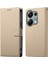 Xiaomi Redmi Için Not 13 Pro 4g Kılıf Litchi Doku Deri Manyetik Toka Cüzdan Standı Bilek Kayışı-Kayısı (Yurt Dışından) 1